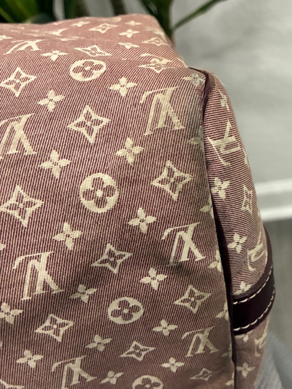 Louis Vuitton Mini Lin Speedy Doctor Bag Burgundy Monogram Satchel used-30 - Picture 9 of 10